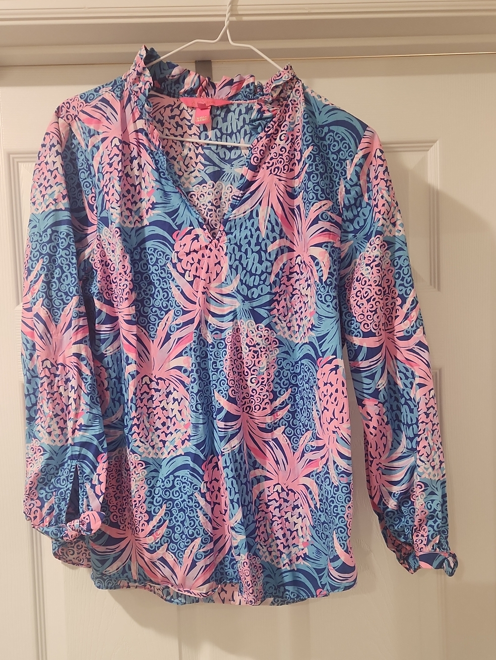Lilly Pulitzer Pineapple Print Women's Blouse